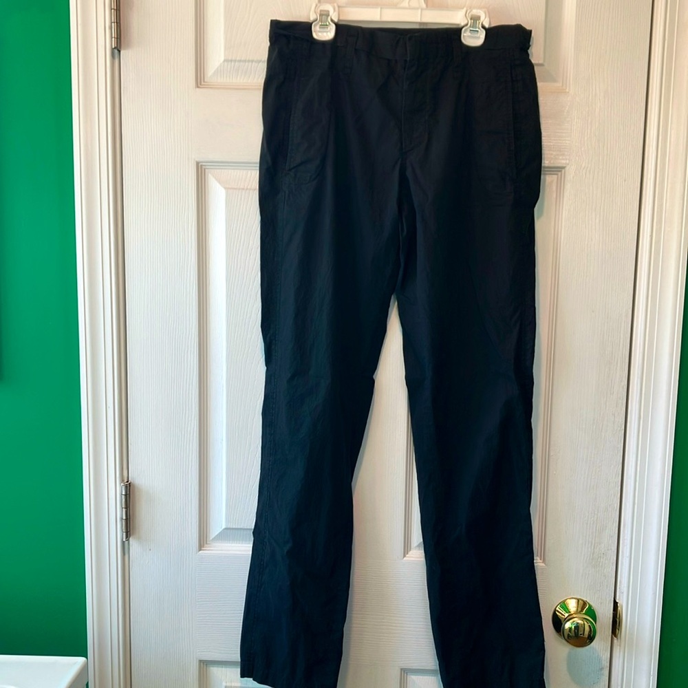 Jil Sander Men's Black Pants 100% cotton size 46
